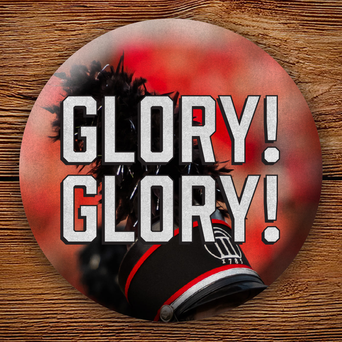 Glory Glory Redcat Band 3" Pin-Back Button - Georgia Bulldogs Wholesale