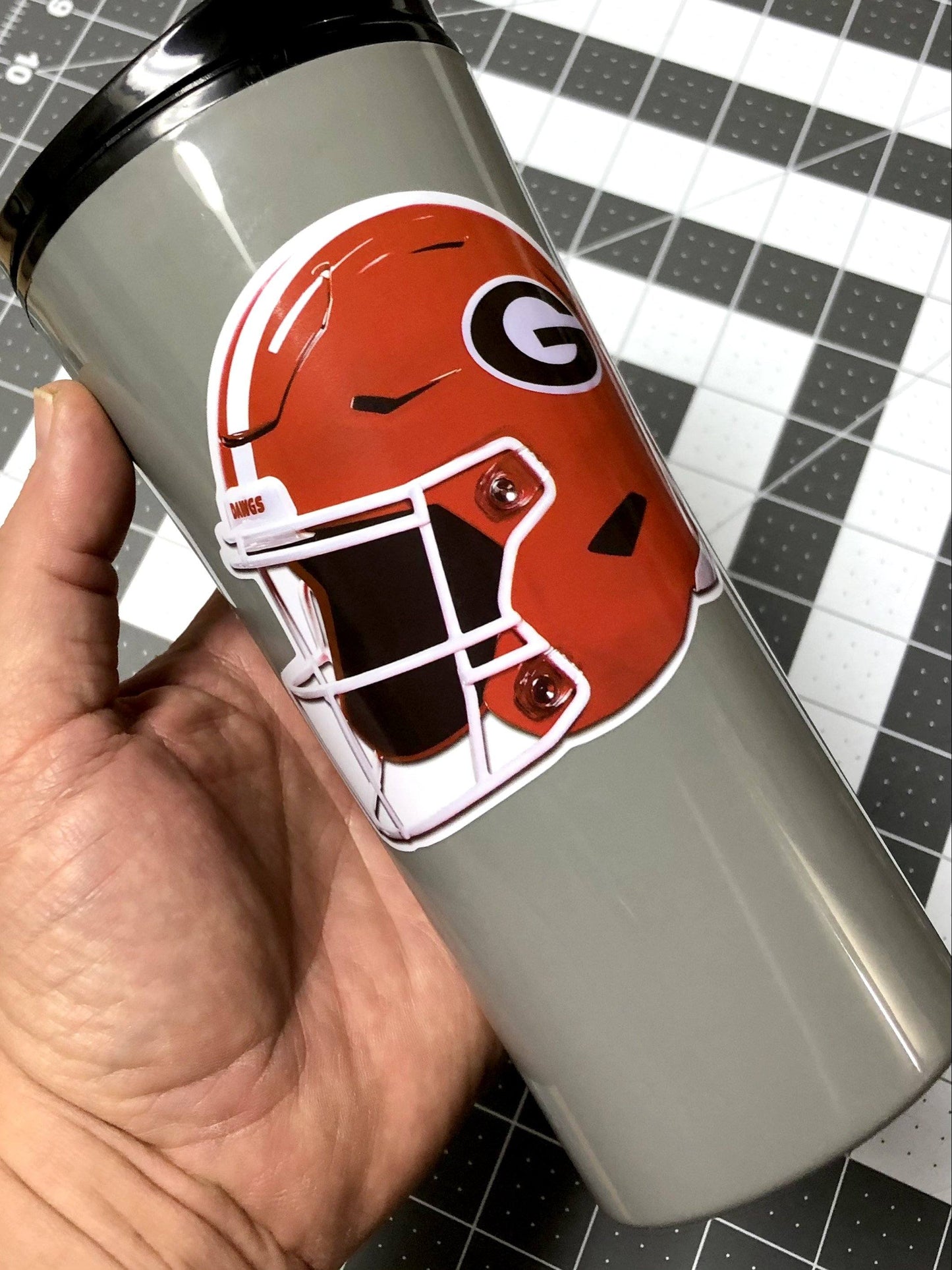 Football Helmet - 4" Die Cut Premium UV Vinyl Photo Sticker Decal - Wholesale - WRIGHT PHOTO