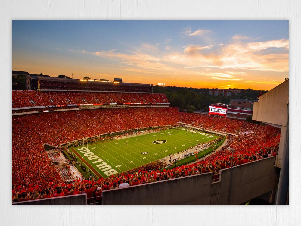 Sanford Stadium Redout Art Poster Print - Wholesale - Wright Photo