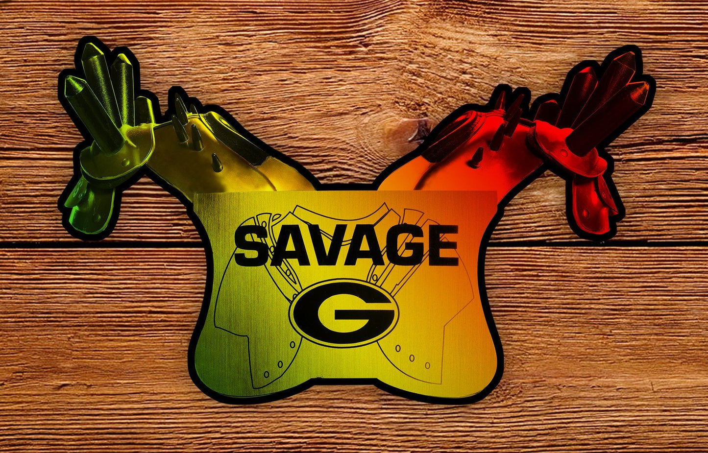 Savage Pads Premium Holographic Die Cut Sticker (Limited Edition UV) - Wholesale - WRIGHT PHOTO