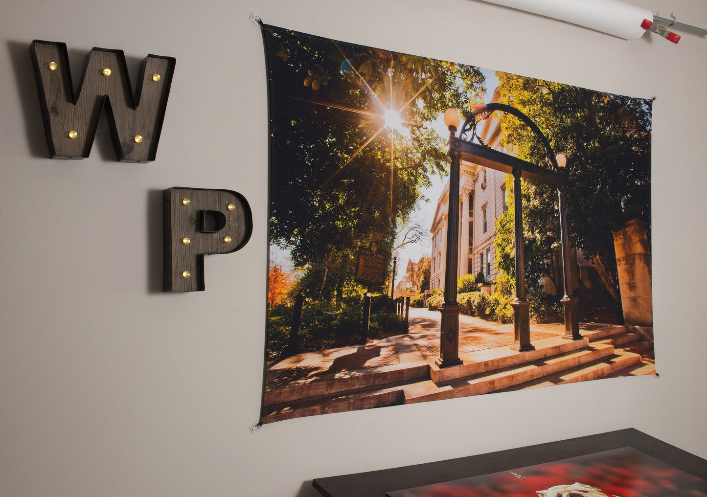 UGA Georgia Bulldogs Art: Campus Arch Photo Tapestry Print - Wholesale - Wright Photo