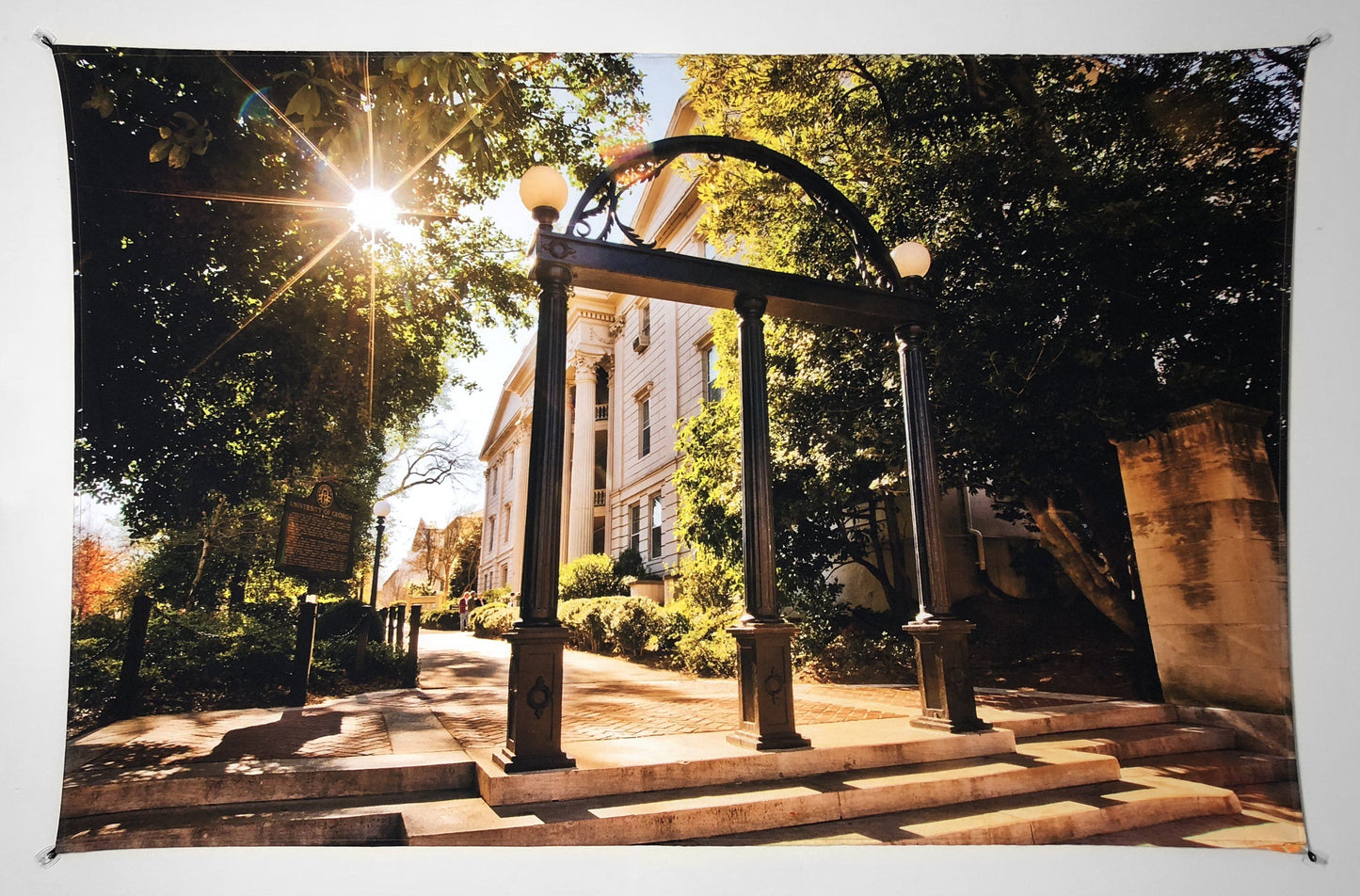 UGA Georgia Bulldogs Art: Campus Arch Photo Tapestry Print - Wholesale - Wright Photo
