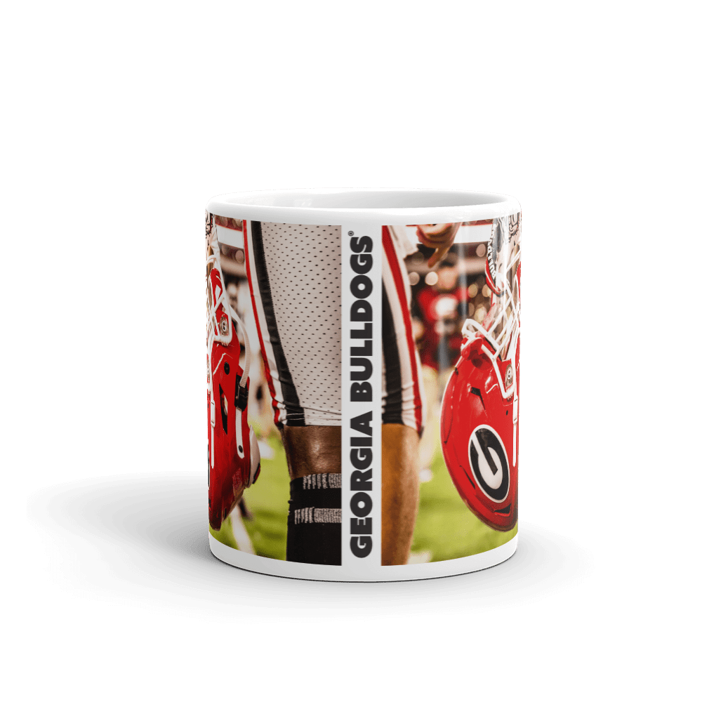 UGA Georgia Bulldogs: Power G Football Helmet Photo Mug - 11oz & 15oz Coffee Mug - Photo Mug - Gift & Home Decor - WRIGHT PHOTO