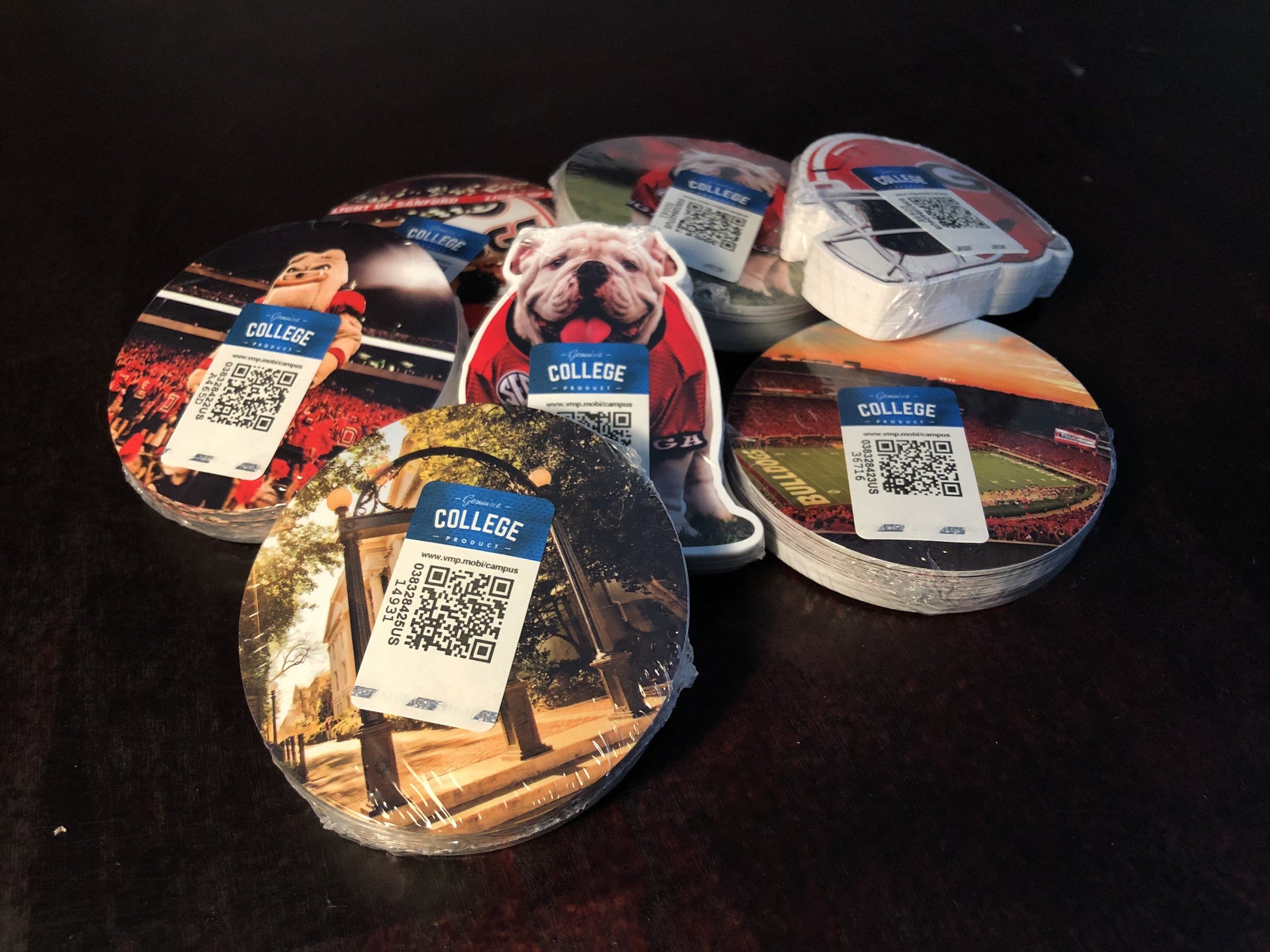 Uga X Under the Lights 3" Circle Mini Sticker - Wholesale Display Refills - WRIGHT PHOTO