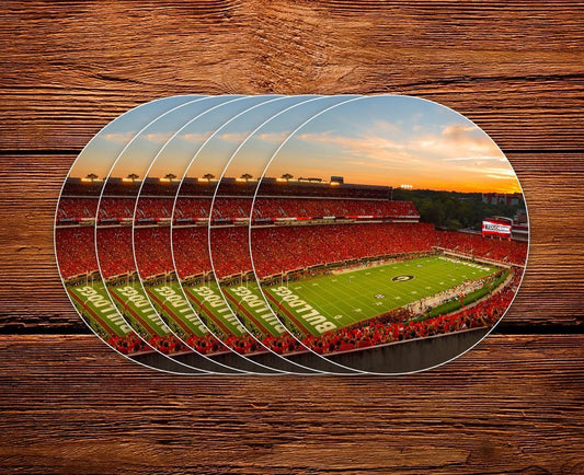 Sanford Stadium Redout 3" Circle Mini Sticker - Wholesale Display Refills - WRIGHT PHOTO