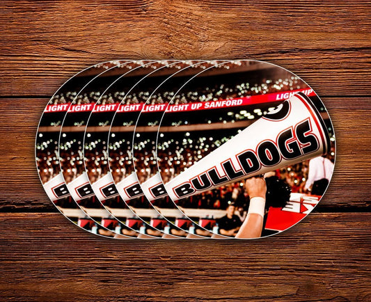 Light up Sanford Stadium 3" Circle Mini Sticker - Wholesale Display Refills - WRIGHT PHOTO